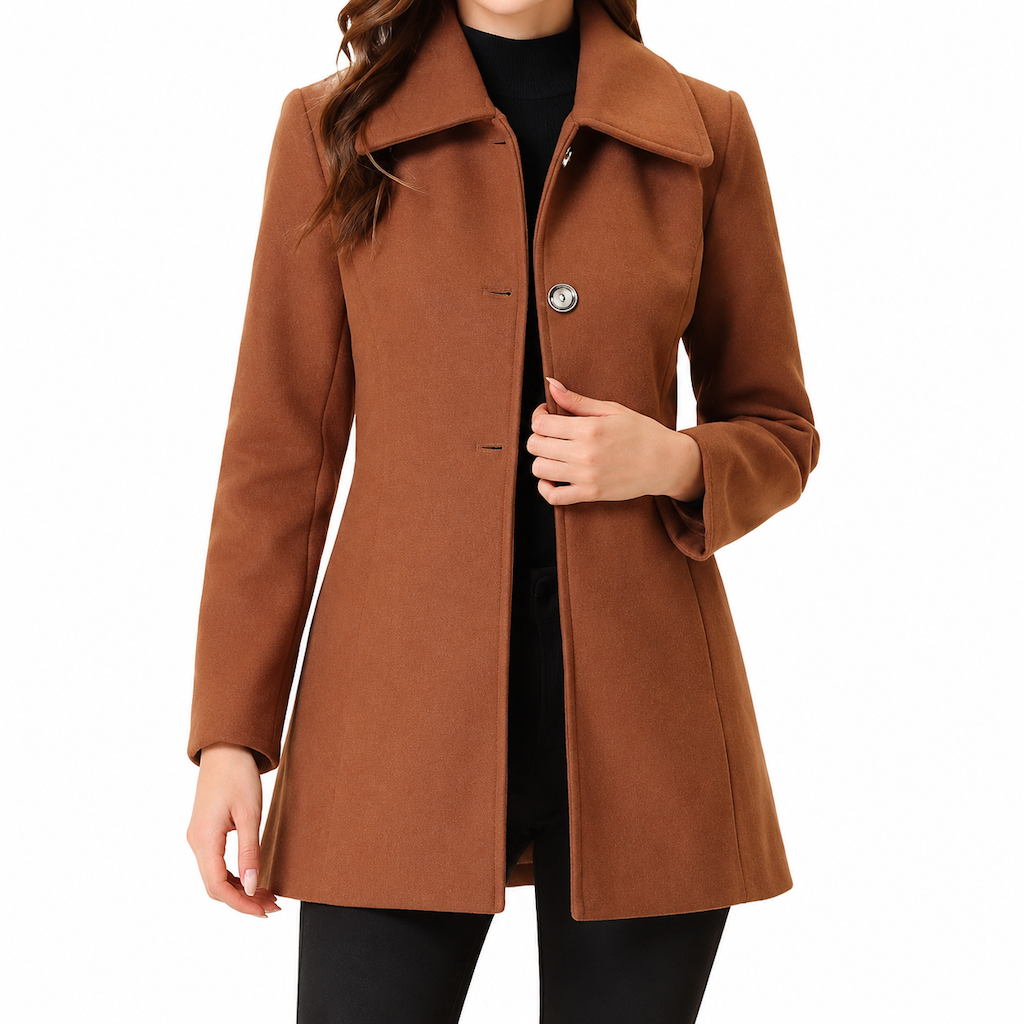 ✨ Neu Eingetroffen! Eleganter mittellanger karierter Trenchcoat für Damen – Vielseitig für Herbst und Winter ✨