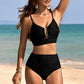 🔥 S-2XL 🌞 Дамски бикини с висока талия и push-up ефект 🌊👙