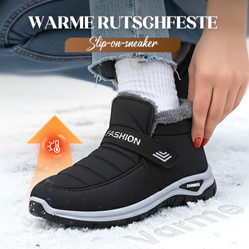 ❄️ Rutschfeste warme Winter-Sneaker zum Hineinschlüpfen – Bequemer Halt für Schnee & Alltag ✨