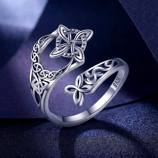 💍 Келтски Възел Пръстен от 925 Сребро | Символ на Вечната Любов и Връзка 🎁💖