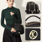 👜💖 Класическа кожена чанта с множество отделения 🎁