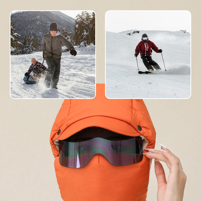 🏇 Outdoor-Reitmaske mit Brille – winddicht, Vollgesicht, praktisch 📦