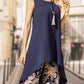 Vest Dress & Printed Wide Leg Pants 2-Piece Set