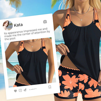 🌊 S-3XL 👙【2026 Тренд】Дамски бански костюм две части с принт | Модерен дизайн и комфорт ⛱️