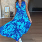 ✨ Женска мода отпечатани без ръкави макси рокли 👗