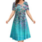 Women's Casual Print Short Sleeve Dress