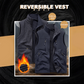 Men's Oversized Sleeveless Vest Jacket with Pockets