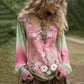 Women's Casual Printed Round Neck Top