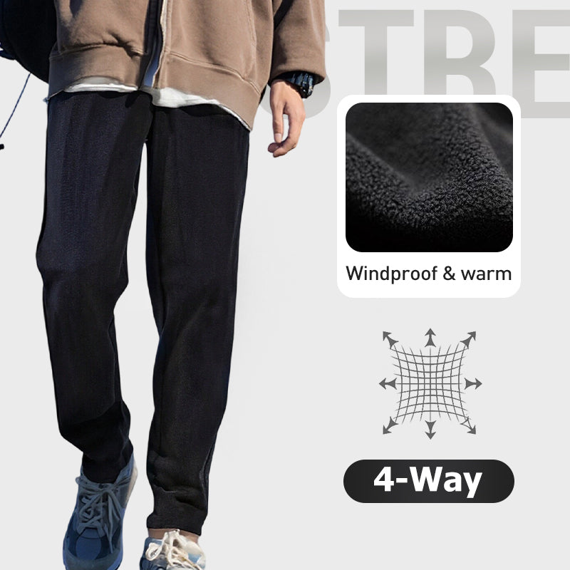 🔥 Winddicht & wärmend, Schutz bei jedem Wetter! Unisex-Windschutz-Thermohosen – Gerades Bein & Jogger-Stil ✨