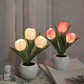 🔥 LED Лампа за Нощно Осветление с Формата на Цвете Тюлпан 🌷💡