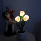 🔥 LED Лампа за Нощно Осветление с Формата на Цвете Тюлпан 🌷💡
