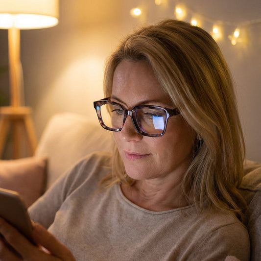 🔥 Винтидж квадратни очила против синя светлина 🛡️👓