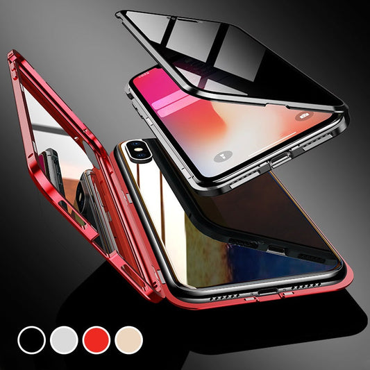 🛡️📱 Магнитен калъф за цялото тяло с анти-подглядащ екранен протектор за iPhone 🙅‍♀️👀