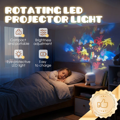 🌌⭐ Динамично въртяща се LED прожекторна лампа – 💡 донесе магическия танц на светлината във вашия дом 🎁✨