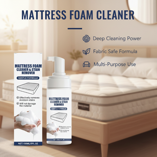🛏️🧼 Пяна за почистване на матраци за различни повърхности – Премахване на петна без изплакване, дезодориране и антибактериална защита – Плащане при доставка ✨✅