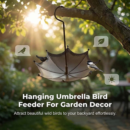 🐦🌂 Висяща хранилка и къпалня за птици във формата на чадър 🌳