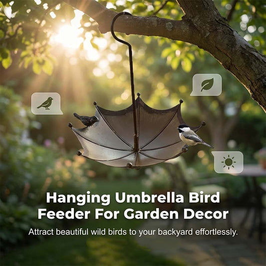🐦🌂 Висяща хранилка и къпалня за птици във формата на чадър 🌳