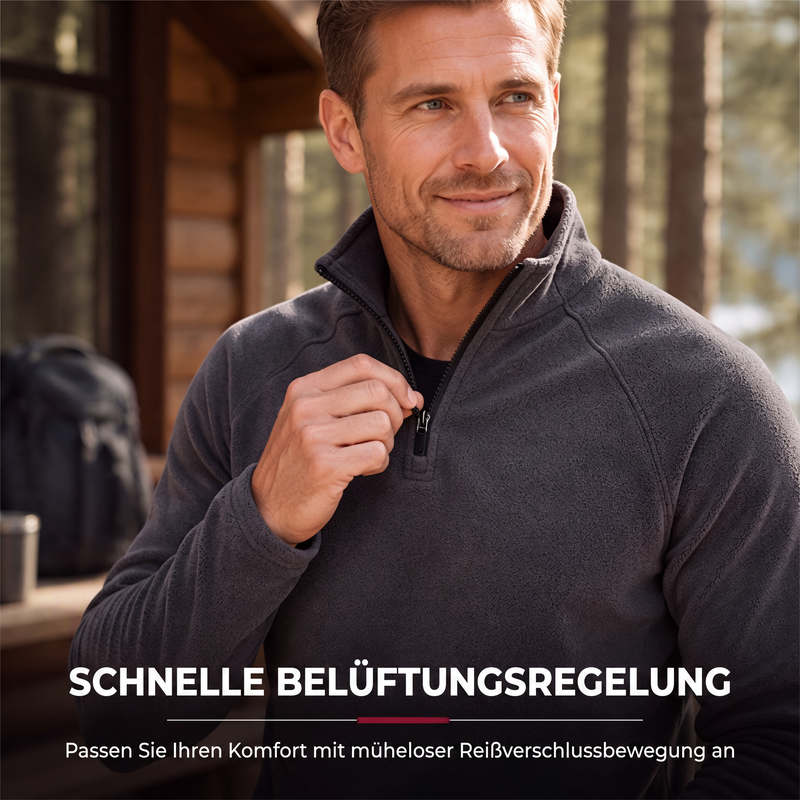 🛍️✨Isolierende Fleece-Jacke mit halblangem Reißverschluss – perfekt zum Wandern und für den Alltag
