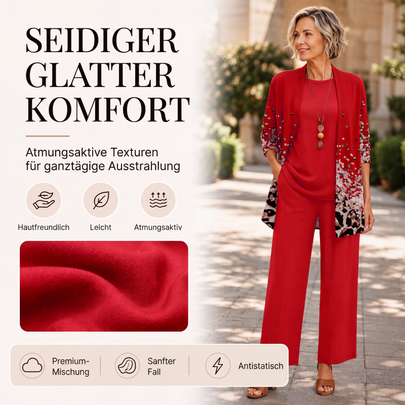 🌸 3-teiliges Damen-Set – Mühelose Eleganz und ausdrucksstarker Style 🔥