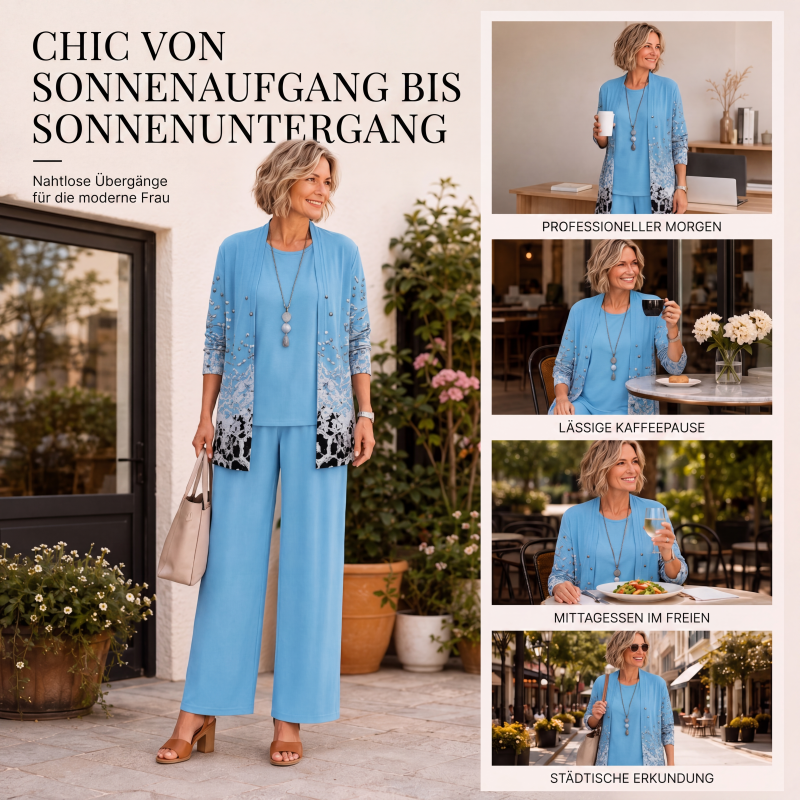 🌸 3-teiliges Damen-Set – Mühelose Eleganz und ausdrucksstarker Style 🔥