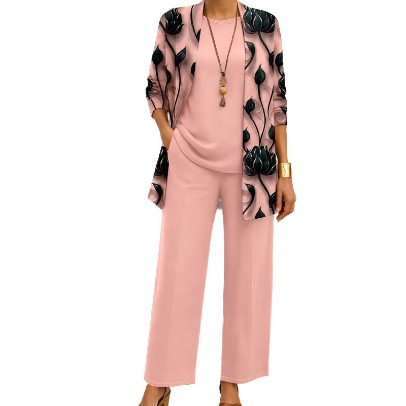 🌸 3-teiliges Damen-Set – Mühelose Eleganz und ausdrucksstarker Style 🔥