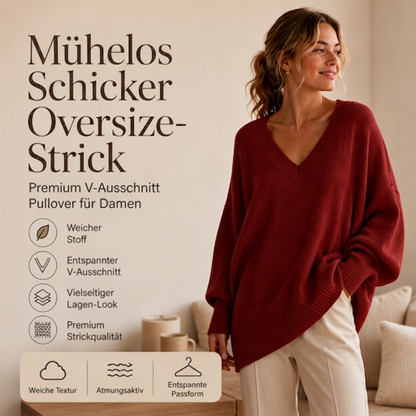 🌿 Klassisch & feminin – Strickpullover in mittlerer Länge – Weicher Stoff, moderner Schnitt & vielseitig kombinierbar