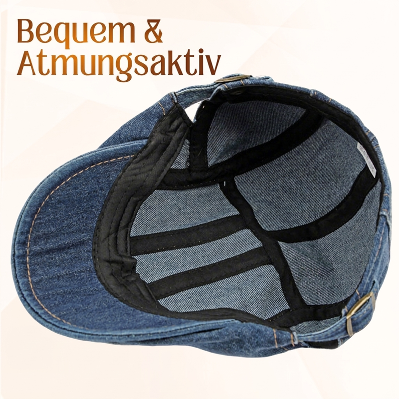 🧢 Unisex Denim-Newsboy-Cap – Mehrere Farben, lässig und einfach zu kombinieren ✨