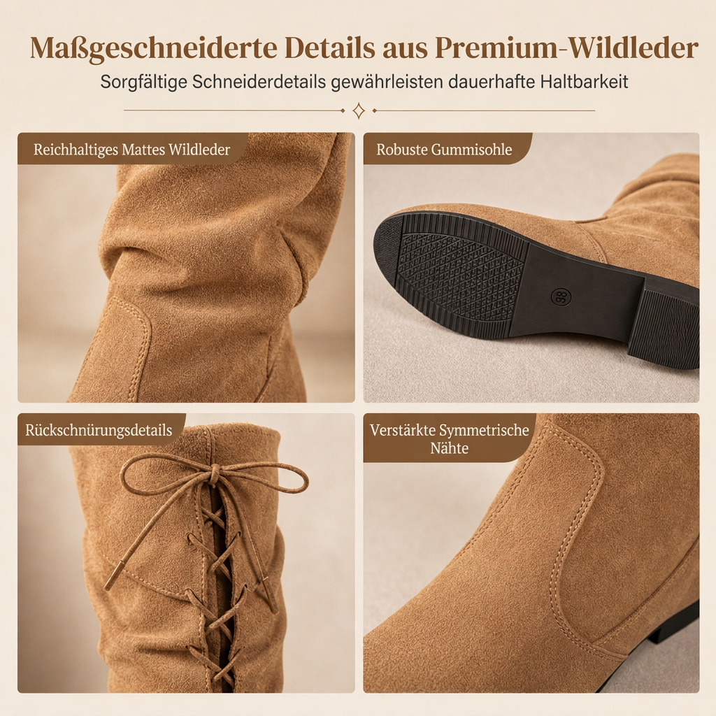 👢 Schnürstiefeletten für Damen – Weites Schaft, mittelhoch, praktisch ⚡