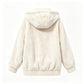 💕 Damen-Wintermantel aus weichem Teddy-Fleece – mit Kapuze, angenehm warm, lockere Passform 🧥