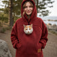 🔔 Nur noch 100 Stück! Unisex-Kapuzenpullover mit Plüsch-Haustiermotiv – Solange der Vorrat reicht 🐱🐶❤️
