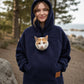 🔔 Nur noch 100 Stück! Unisex-Kapuzenpullover mit Plüsch-Haustiermotiv – Solange der Vorrat reicht 🐱🐶❤️