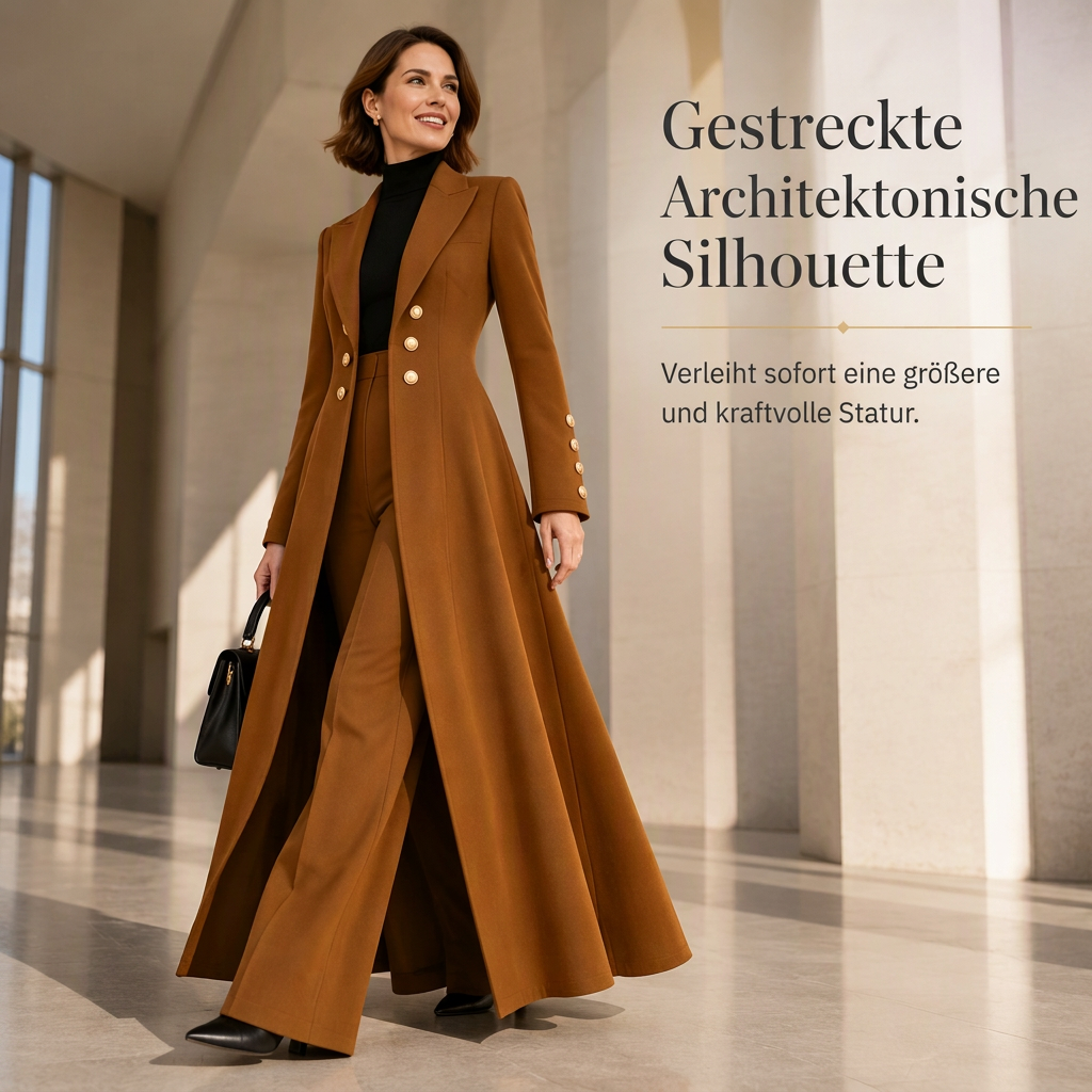 🍂 Herbst-Bestseller! Über 48.000 Mal verkauft! Elegantes 2-Teiler-Outfit für Damen – Retro-Langmantel & schlichte Hose ✨