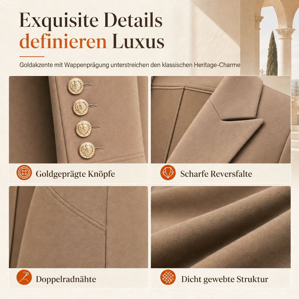 🍂 Herbst-Bestseller! Über 48.000 Mal verkauft! Elegantes 2-Teiler-Outfit für Damen – Retro-Langmantel & schlichte Hose ✨