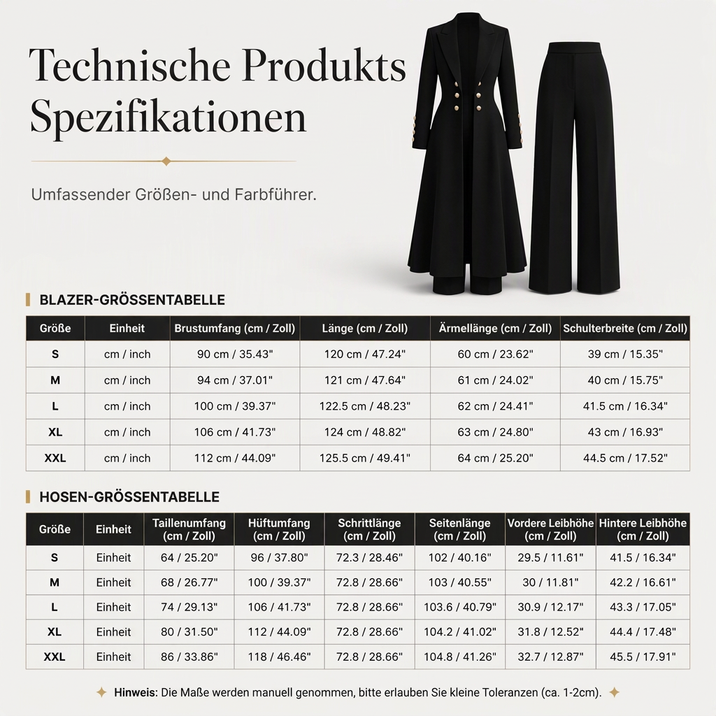 🍂 Herbst-Bestseller! Über 48.000 Mal verkauft! Elegantes 2-Teiler-Outfit für Damen – Retro-Langmantel & schlichte Hose ✨