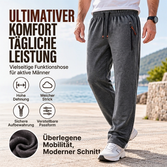 👖 Herren-Jogginghose mit Reißverschlusstaschen – Warm, bequem, alltagstauglich 📦