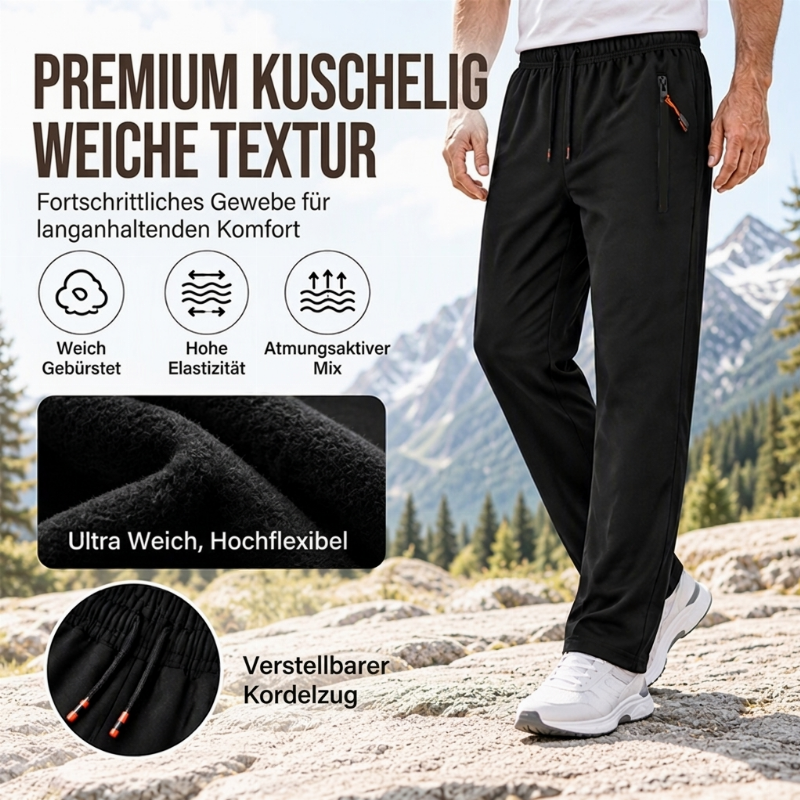 👖 Herren-Jogginghose mit Reißverschlusstaschen – Warm, bequem, alltagstauglich 📦