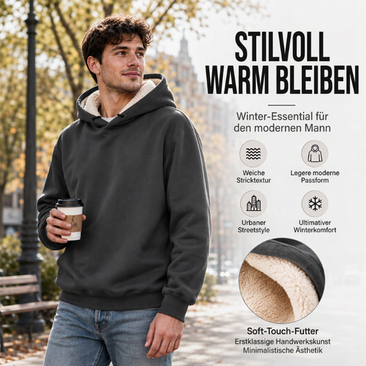 ✨Räumungsverkauf✨Verdicktes Sherpa-Fleece-Kapuzenpullover für Herren