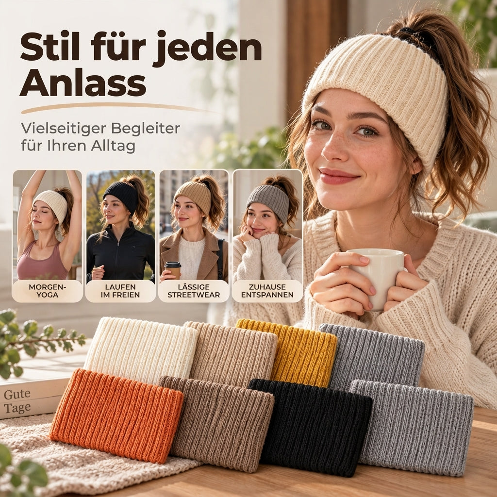 🙌 70% újravásárlási arány! Széles bordás kötött sport fejpánt – Kényelmes, rugalmas, izzadságfelszívó ✨