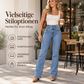Damen elastische High-Waist Schlaghose Jeans