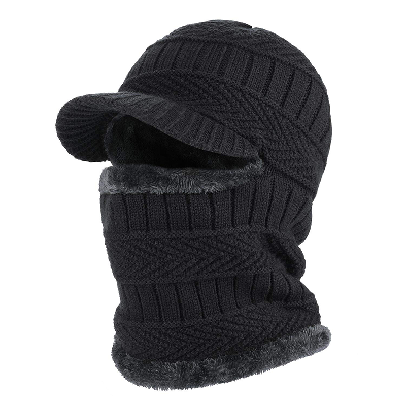 🔥 🎉 Warme 3-in-1 Winter-Balaclava mit Wärmehaube und Visier – winddicht, bequem & vielseitig
