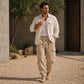 Herren Freizeit Cordhose mit Cargotaschen