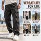 Herren Freizeit Cordhose mit Cargotaschen