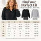 🌼Damen-Sweatshirt mit V-Ausschnitt-Schlitz und Rippbündchen – stylischer Alltagslook 📦