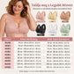 👙 Bügelloser BH in großen Größen mit Vorderverschluss & Blumenmuster – Weich, stützend, bequem ✨