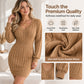 🔥🔥Elegantes Damen-Strickkleid mit Zopfmuster und figurbetontem Schnitt