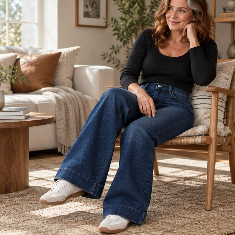 🎉 Über 38.000 verkaufte Exemplare! Damen-Thermohose mit weitem Bein und hoher Taille – Warm und bequem im Winter ✨