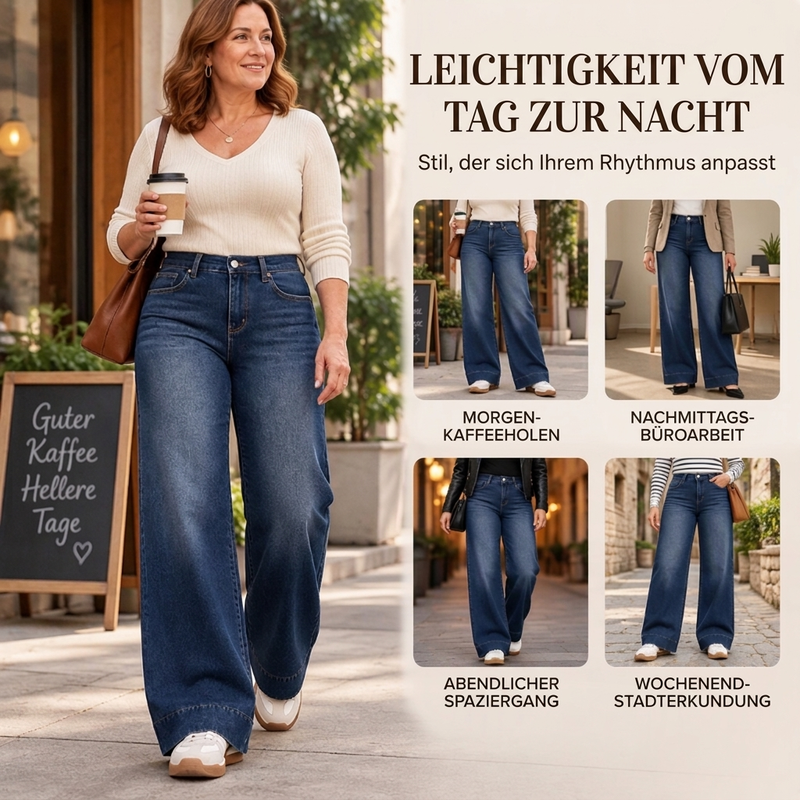 🎉 Über 38.000 verkaufte Exemplare! Damen-Thermohose mit weitem Bein und hoher Taille – Warm und bequem im Winter ✨