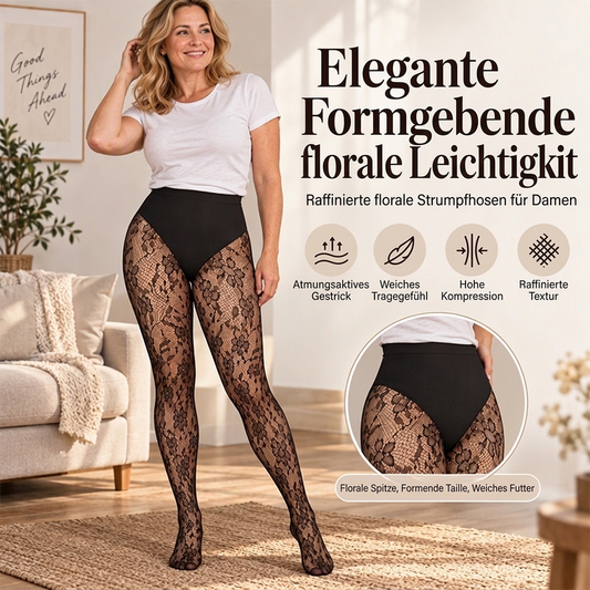 👙 Női alakformáló magas derekú harisnya – Csipke és háló, nem szorít, formáló ✨