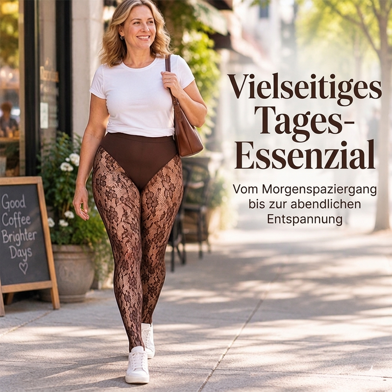 👙 Női alakformáló magas derekú harisnya – Csipke és háló, nem szorít, formáló ✨