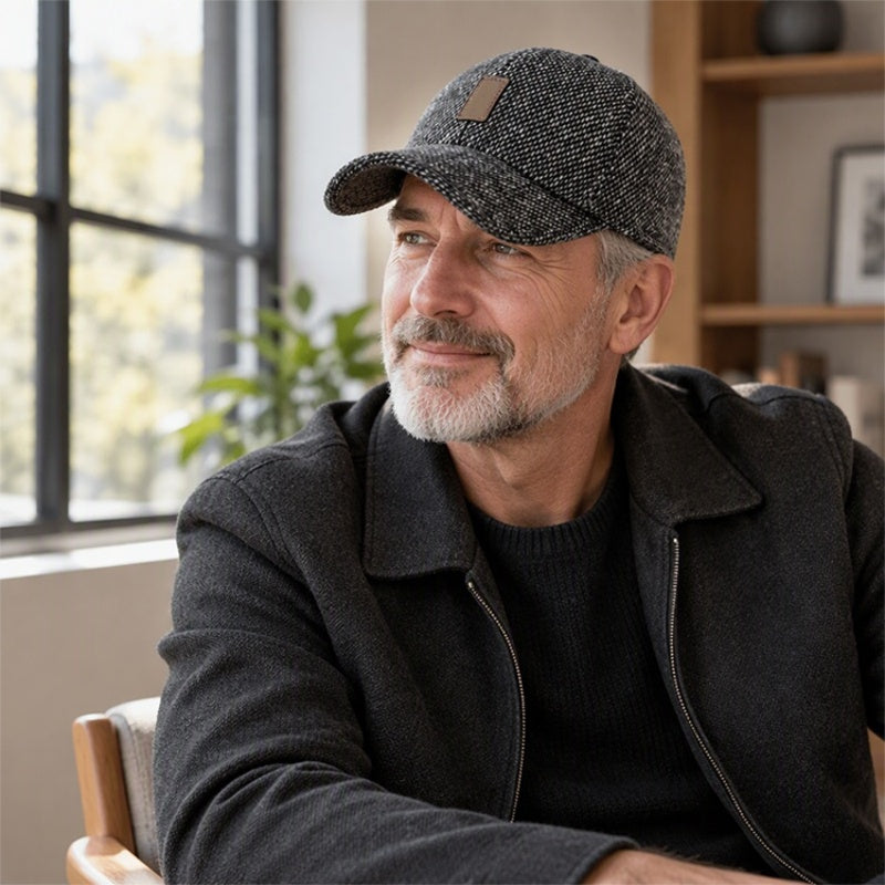 🧢 Herren Baseballkappe mit Ohrenklappen – Warm, praktisch und stylisch für den Winter ✨